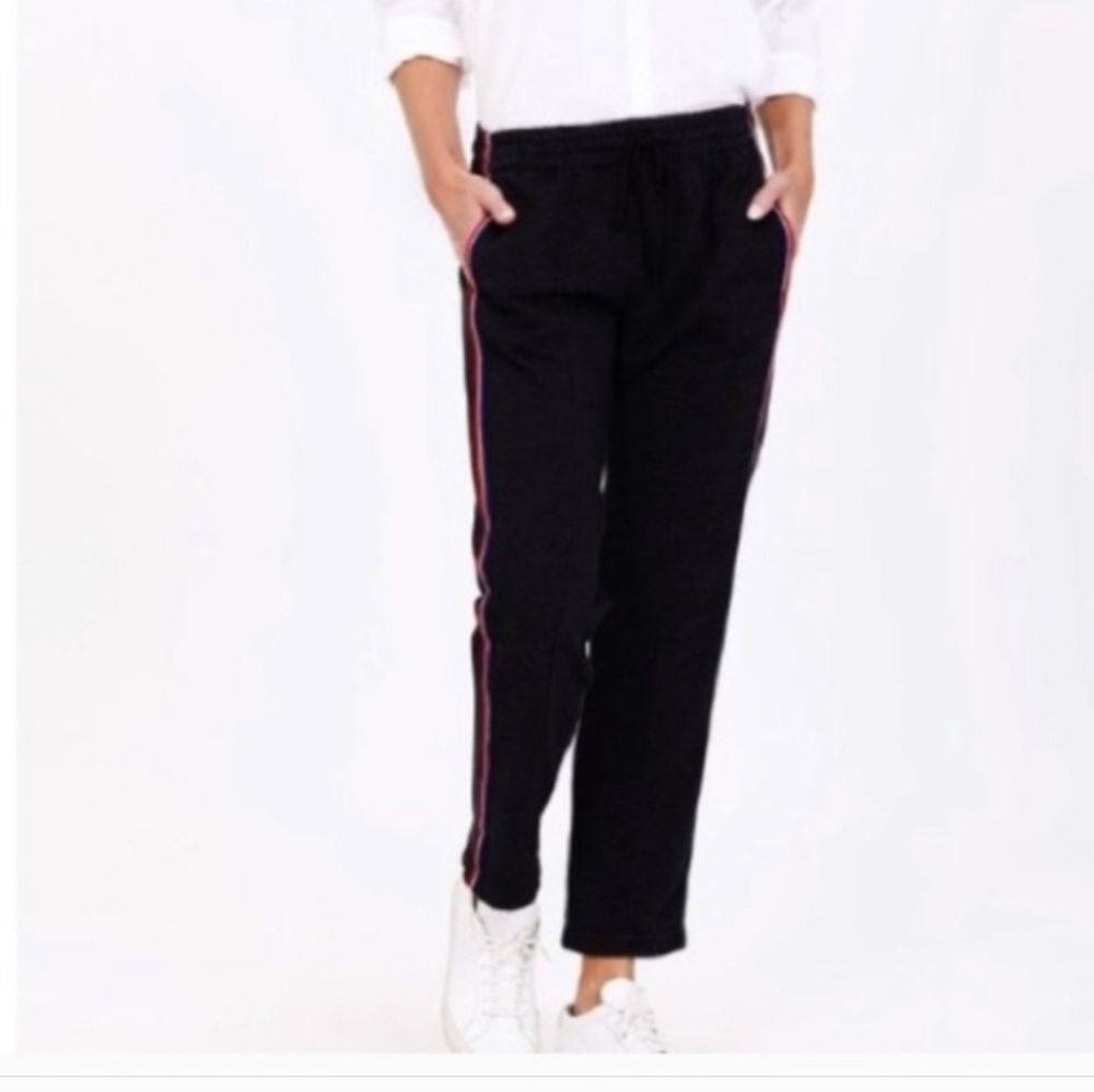Xirena Draper Pull On Crop Pants Side Stripe Casual Summer Lounge Small